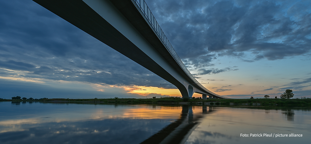 Elbbrücke beu Mühlberg