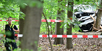 Tatfahrzeug im Tiergarten