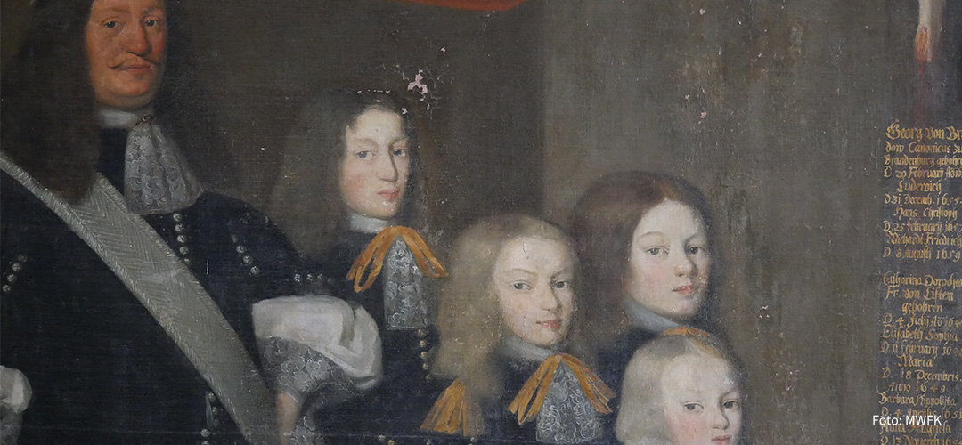 Familiengemälde in der Dorfkirche Wagenitz