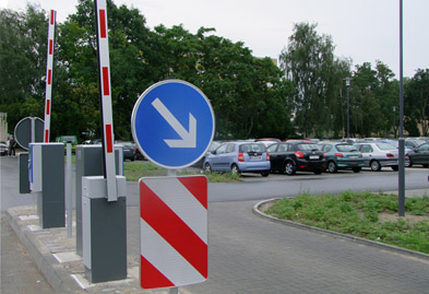 Foto: Schranke am Parkplatz