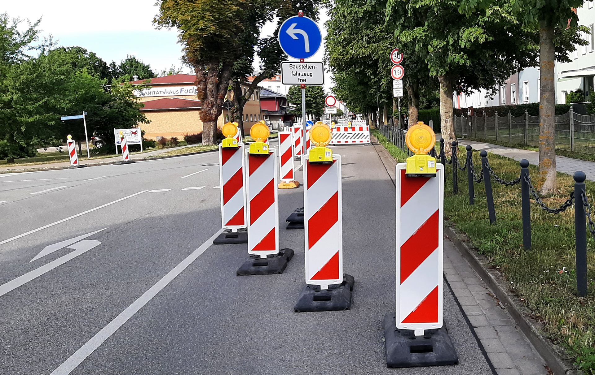 Foto: Baken auf der Berliner Allee