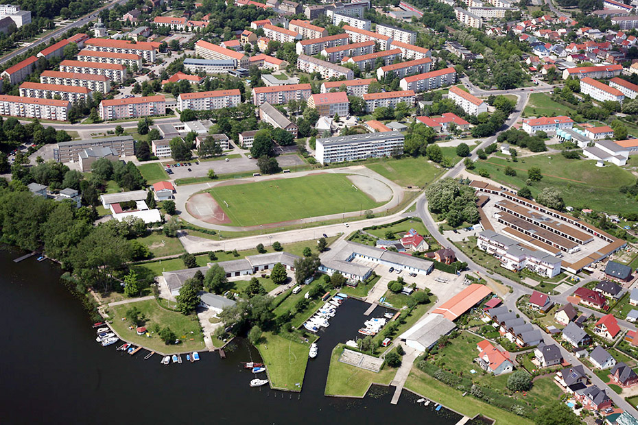 Zdjęcie lotnicze: centrum sportów wodnych w Schwedt