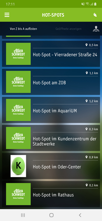 Screenshot aus der APP mit Osterei