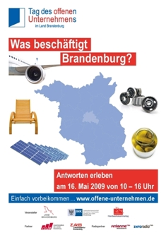 Plakat zum 2. Tag des offenen Unternehmens