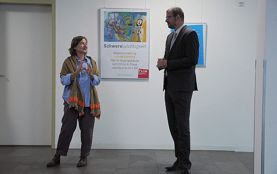 Foto: Katrin Dobbrick mit dem Jugendminister Steffen Freiberg