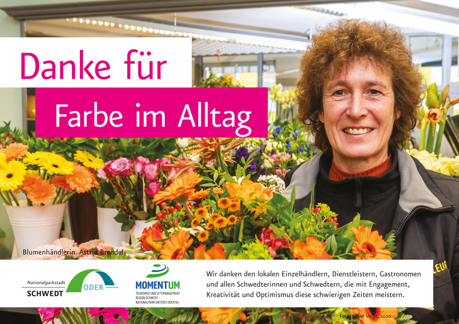 Plakat „Danke für Farbe im Alltag“