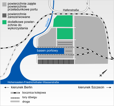 Mapa: Okręg przemysłowy na terenie portu