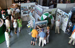 Foto: Messestand der Stadt Schwedt/Oder 2008