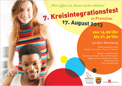 Plakat des Kreisintegrationsfestes