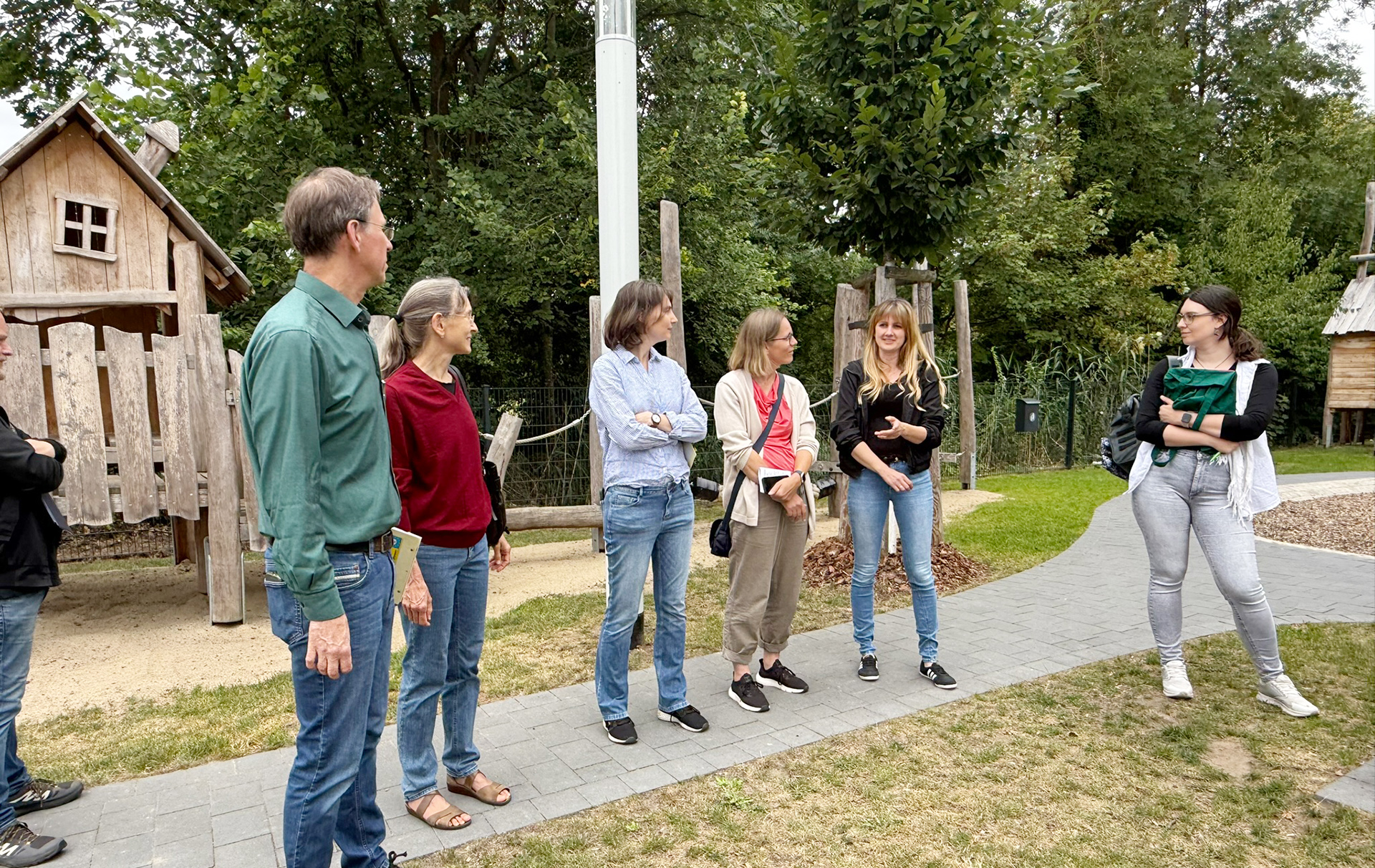 Gruppenfoto im Garten