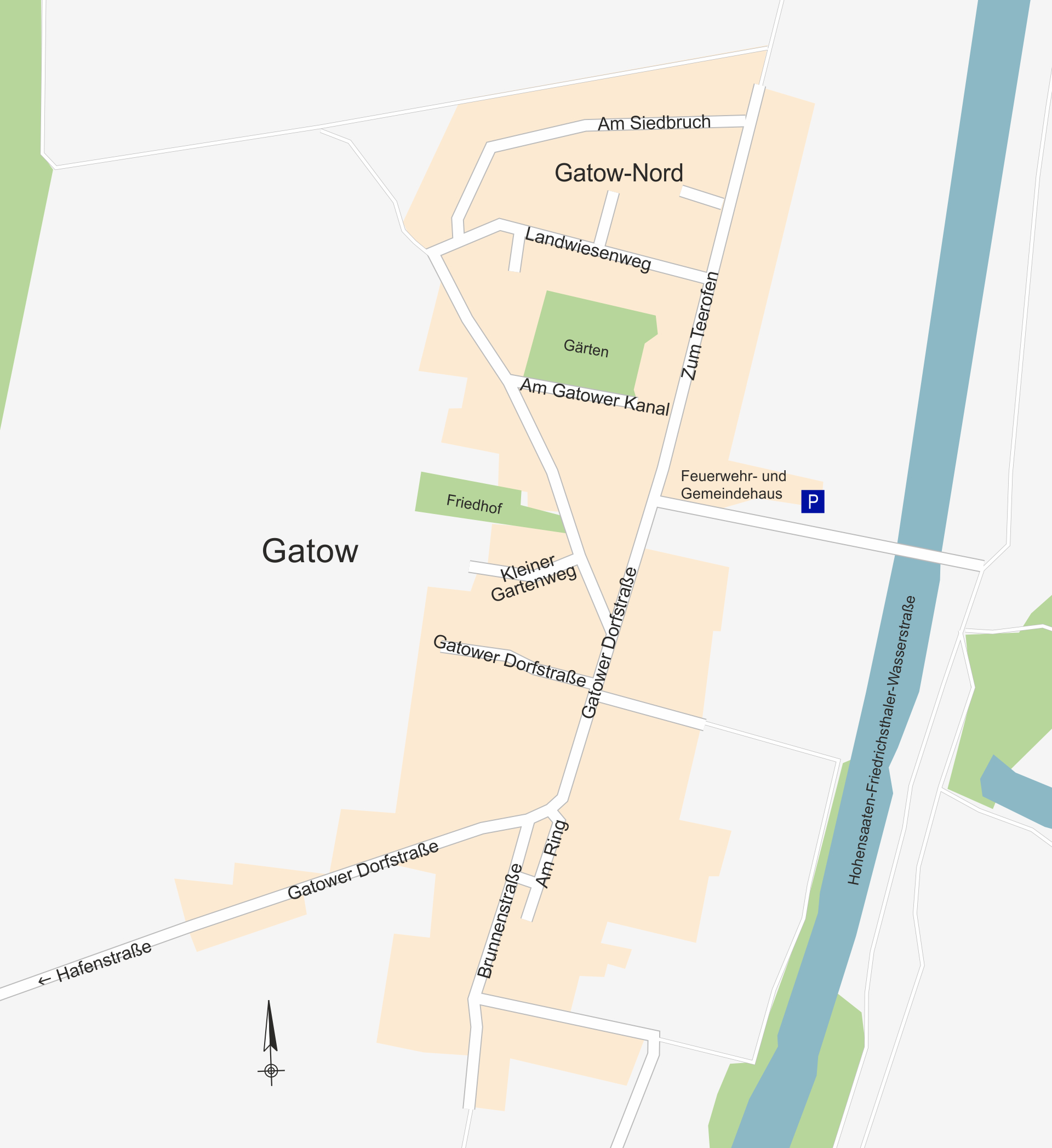 Karte: Ortsplan Gatow