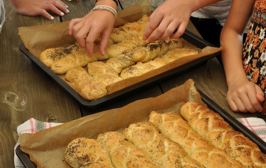 Foto: Schabbatbrot auf dem Blech