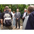 Foto vom 25. August 2010: Begrüßung durch den Bürgermeister von Chojna