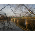 Foto vom 21. März 2011: Brücke und Polderlandschaft