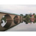 Foto vom 16. Juni 2011: Spiegelung der Kanalbrücke