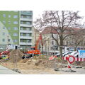 Foto vom 2. April 2012: Straßenbauarbeiten