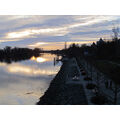 Foto vom 5. Januar 2013: Spiegelung der Sonne im Kanal
