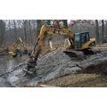 Foto: Entschlammungsarbeiten an einem Teich
