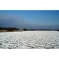 Foto vom 2. Februar 2012: gefrorene Eisschollen auf der Oder