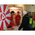 Foto: Stand mit Gewinnspielrad