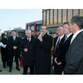 Foto: Ministerpräsident Platzeck mit Vertretern der Stadt und der PCK Raffinerie GmbH