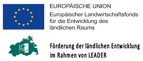 Logos: Förderung EU und Leader